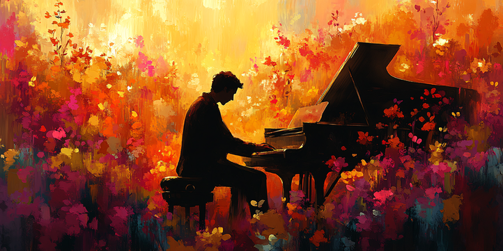 man at piano
